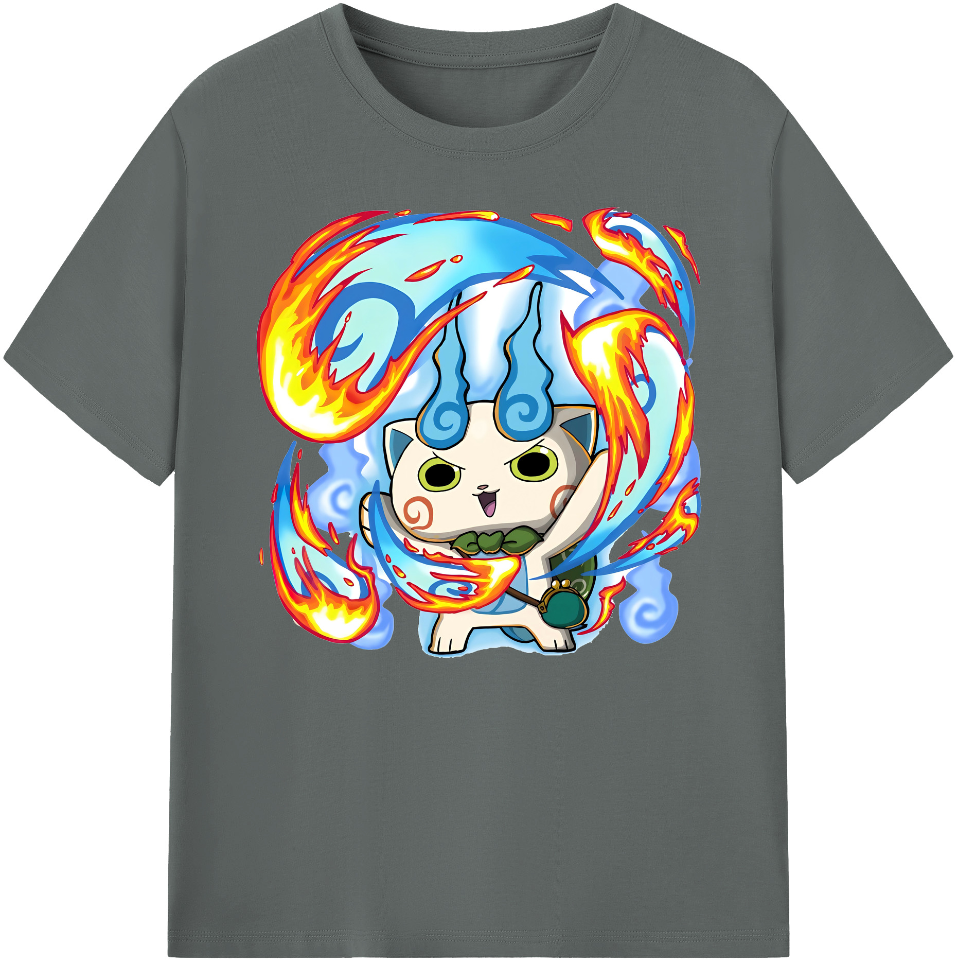 （画像用） 妖怪ウォッチ Yo-kai Watch 綿100％ メンズ半袖Tシャツ｜肌触りやわらか＆通気性